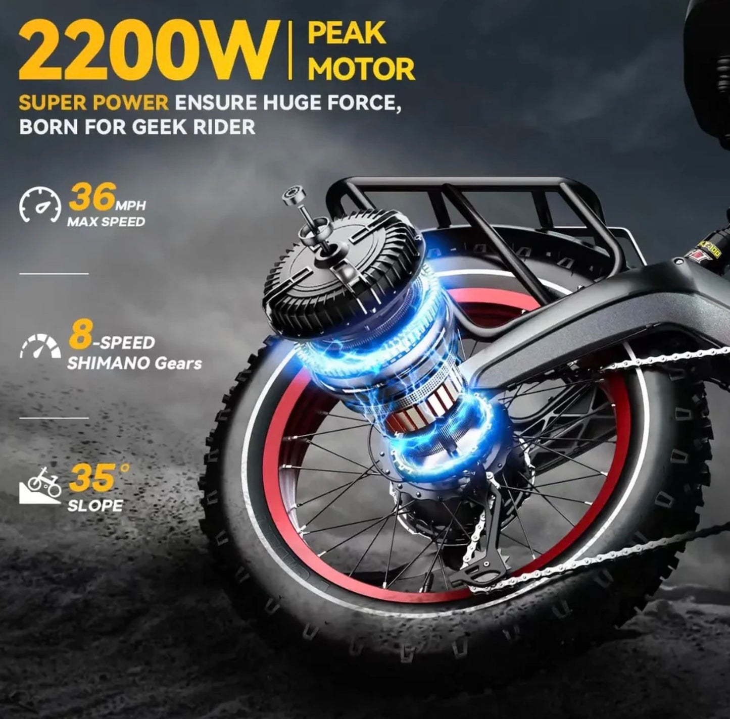 Today Deals - Peak Motor 1000W With 28MPH Top Speed
